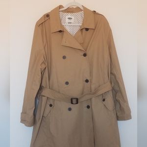 Old Navy lined Classic Trench Coat Sz XXL(20-22)